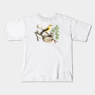 Oriole Bird Wildlife Illustration Kids T-Shirt